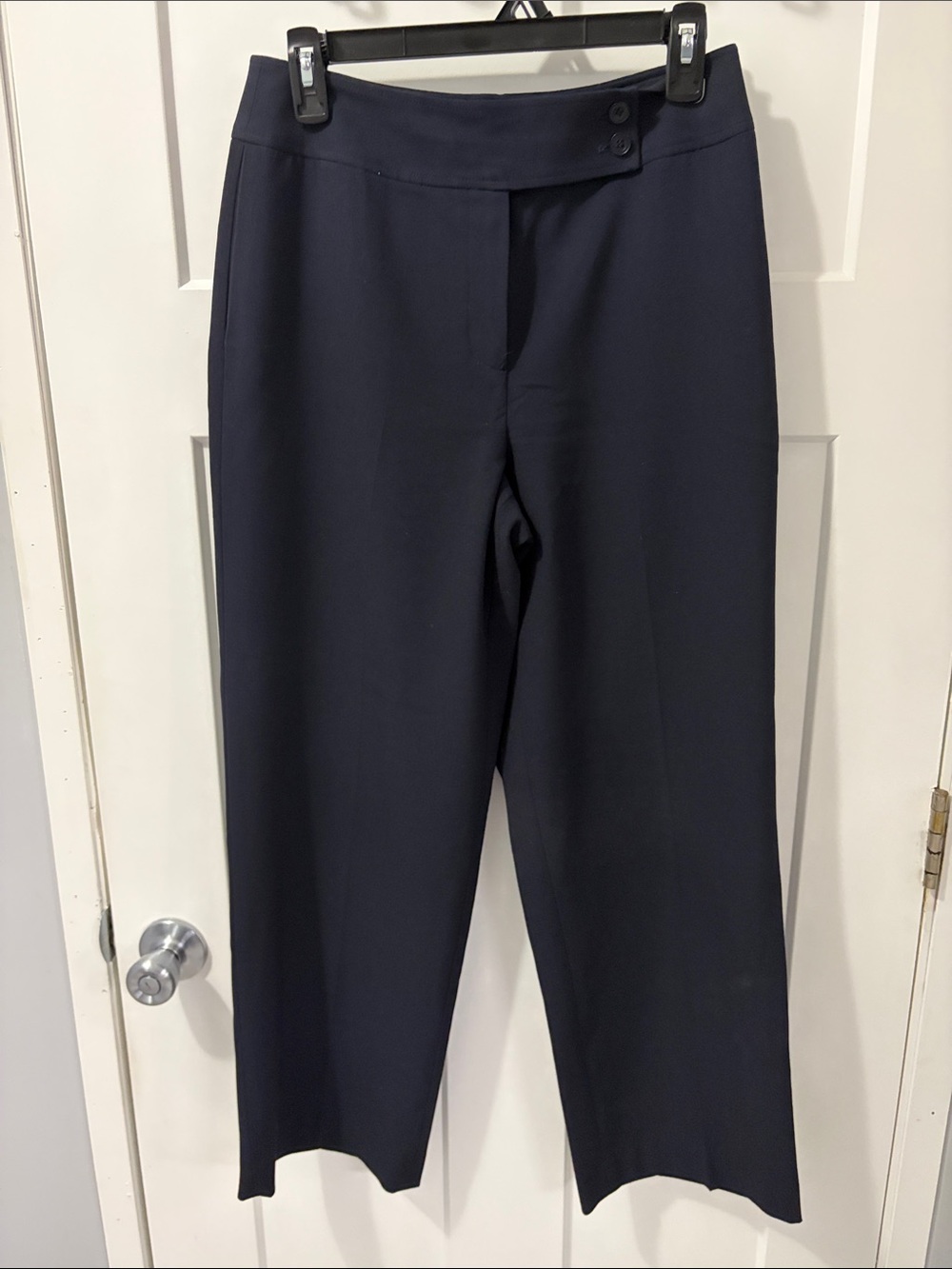 Talbots Navy Straight-Leg Dress Pants